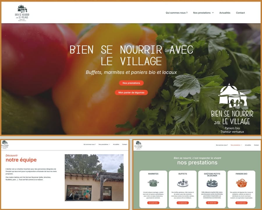 Bien se nourrir avec le village